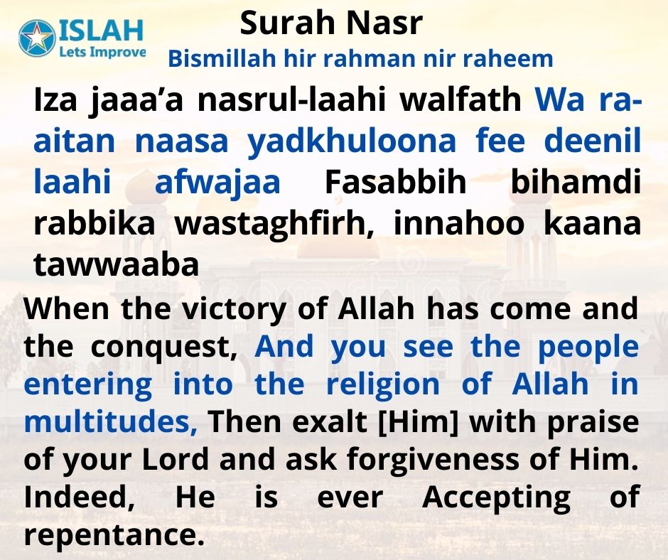 Surah Nasr in English
